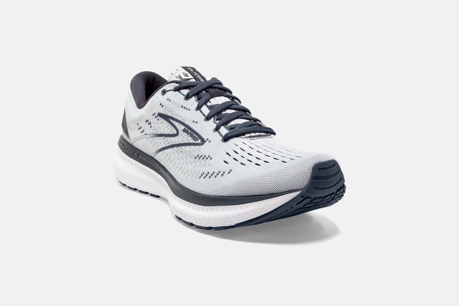 Brooks Glycerin 19 Road Running Shoes Womens - White/Grey - JEGPV-1745